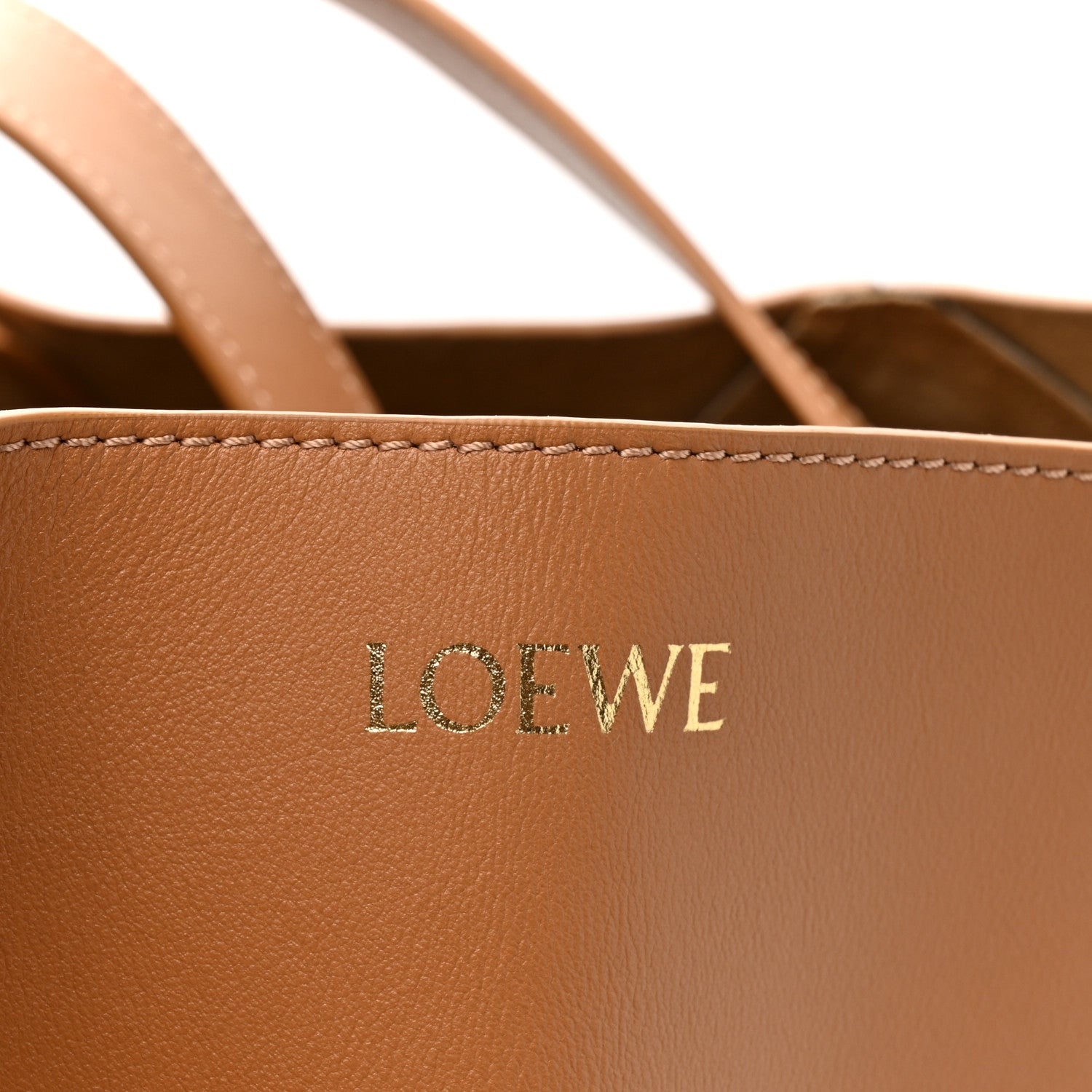 Loewe Shiny Calfskin Large  Puzzle Fold Tote Warm Desert Black 6 of 12