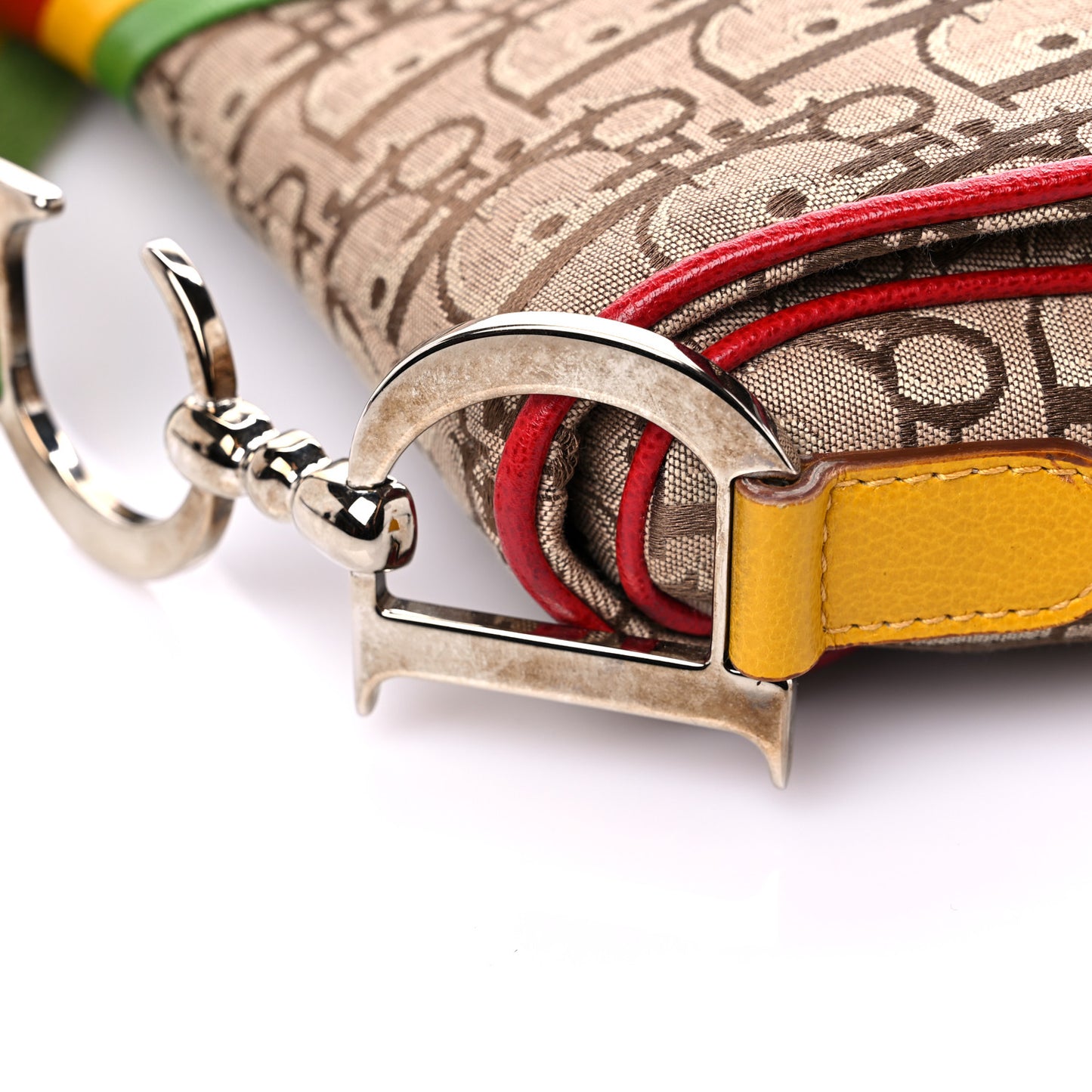 Monogram Rasta Saddle Bag Beige