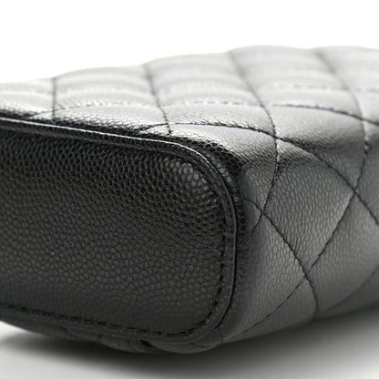 Chanel Caviar Quilted Phone Holder With Chain Black 9 of 9