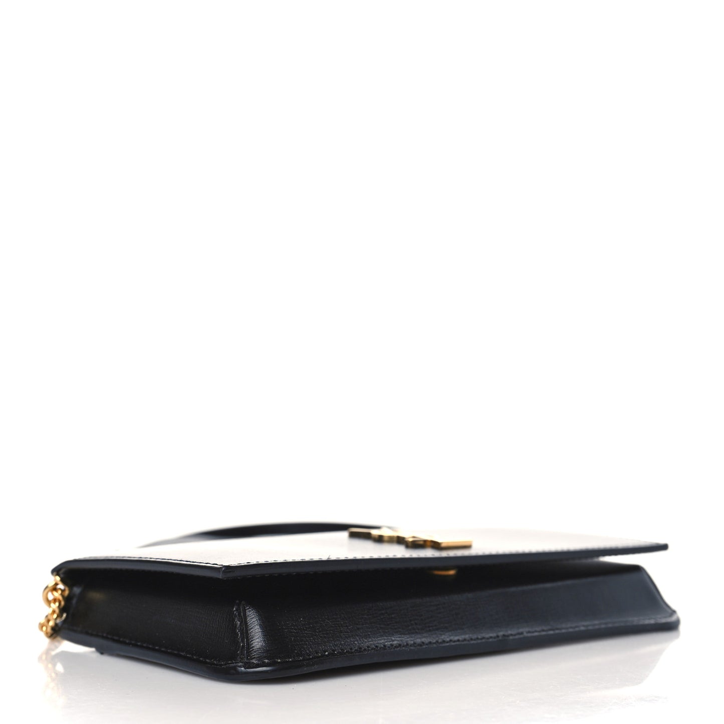 Smooth Calfskin Monogram Phone Holder Crossbody Black