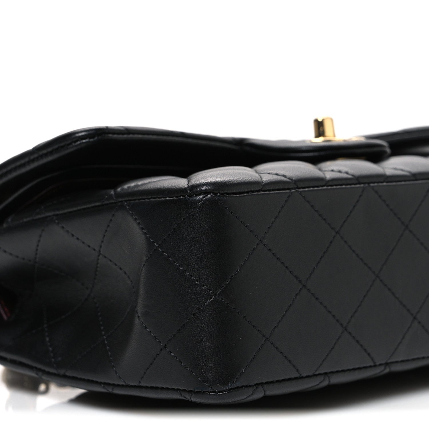 Chanel Lambskin Quilted Small Double Flap Black 9 of 10
