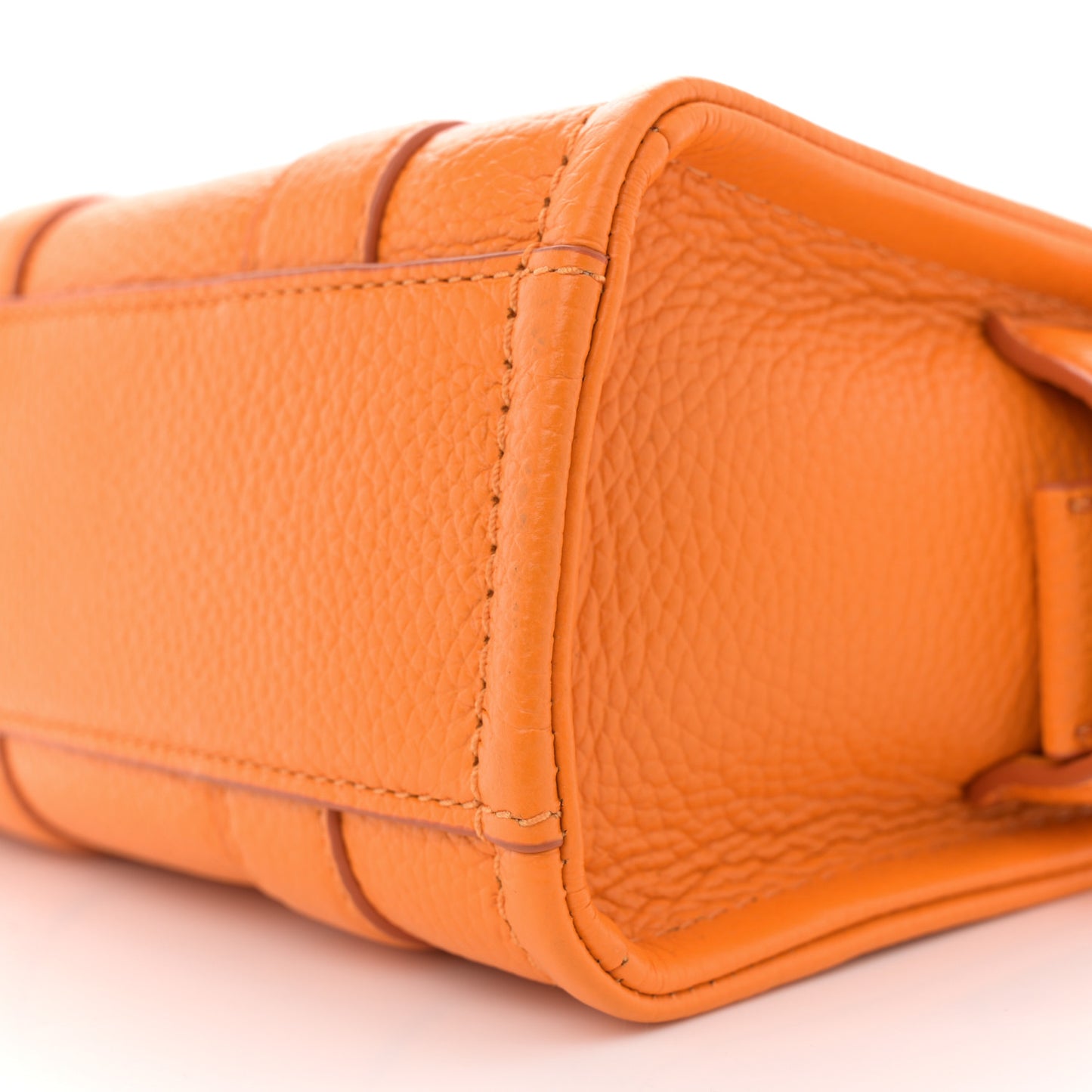 Grained Calfskin Mini The Tote Bag Artisan Gold