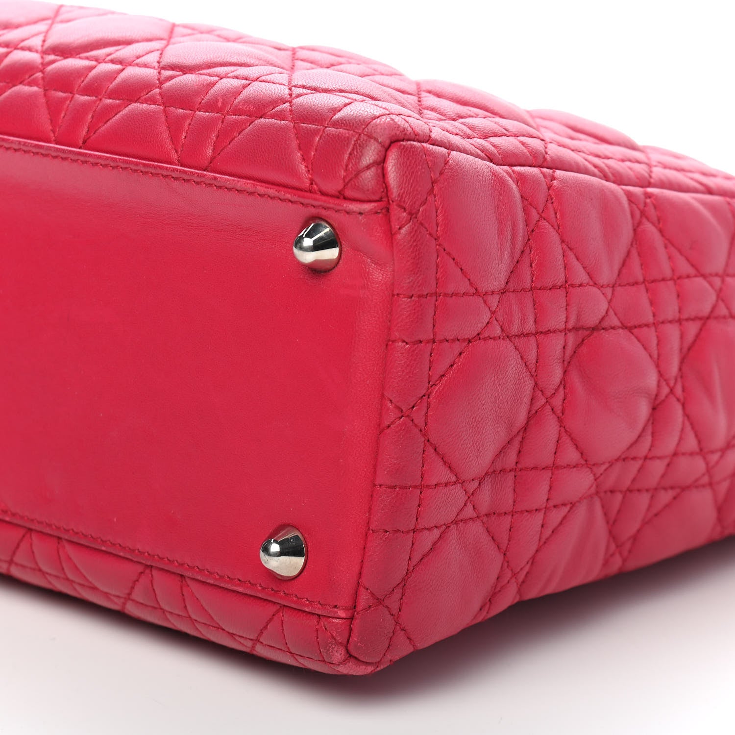 Christian Dior Lambskin Cannage Large Lady Dior Pink 9 of 14