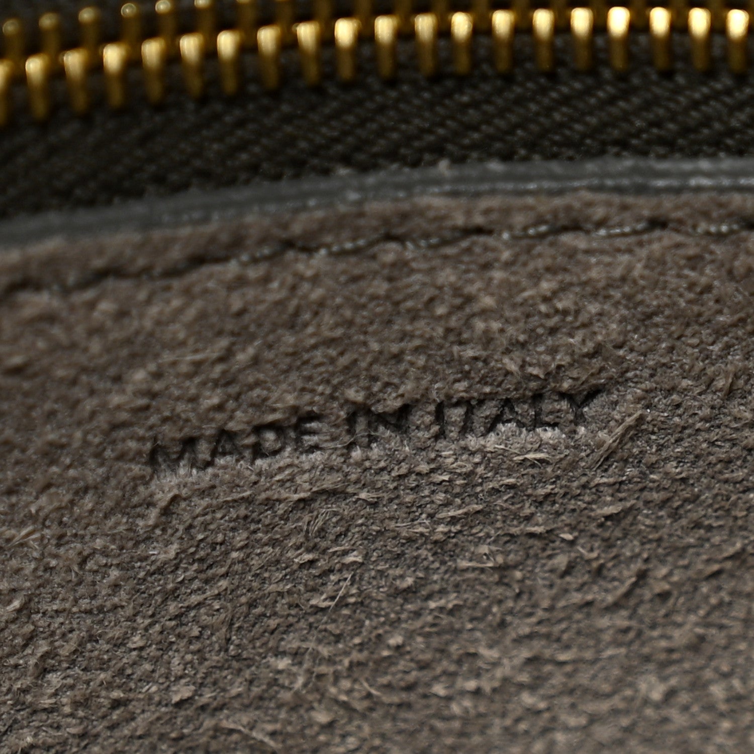 Celine Soft Grained Calfskin Sangle Bucket Bag Kohl 7 of 13