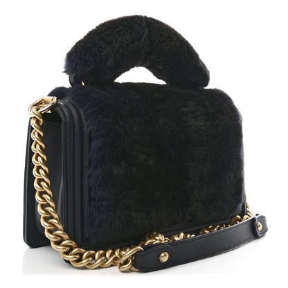 Chanel Orylag Medium Boy Top Handle Flap Navy 3 of 13