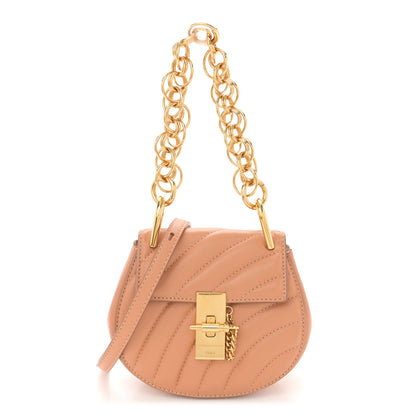 Chloe Calfskin Quilted Mini Drew Bijou Shoulder Bag Blushy Pink 1 of 11