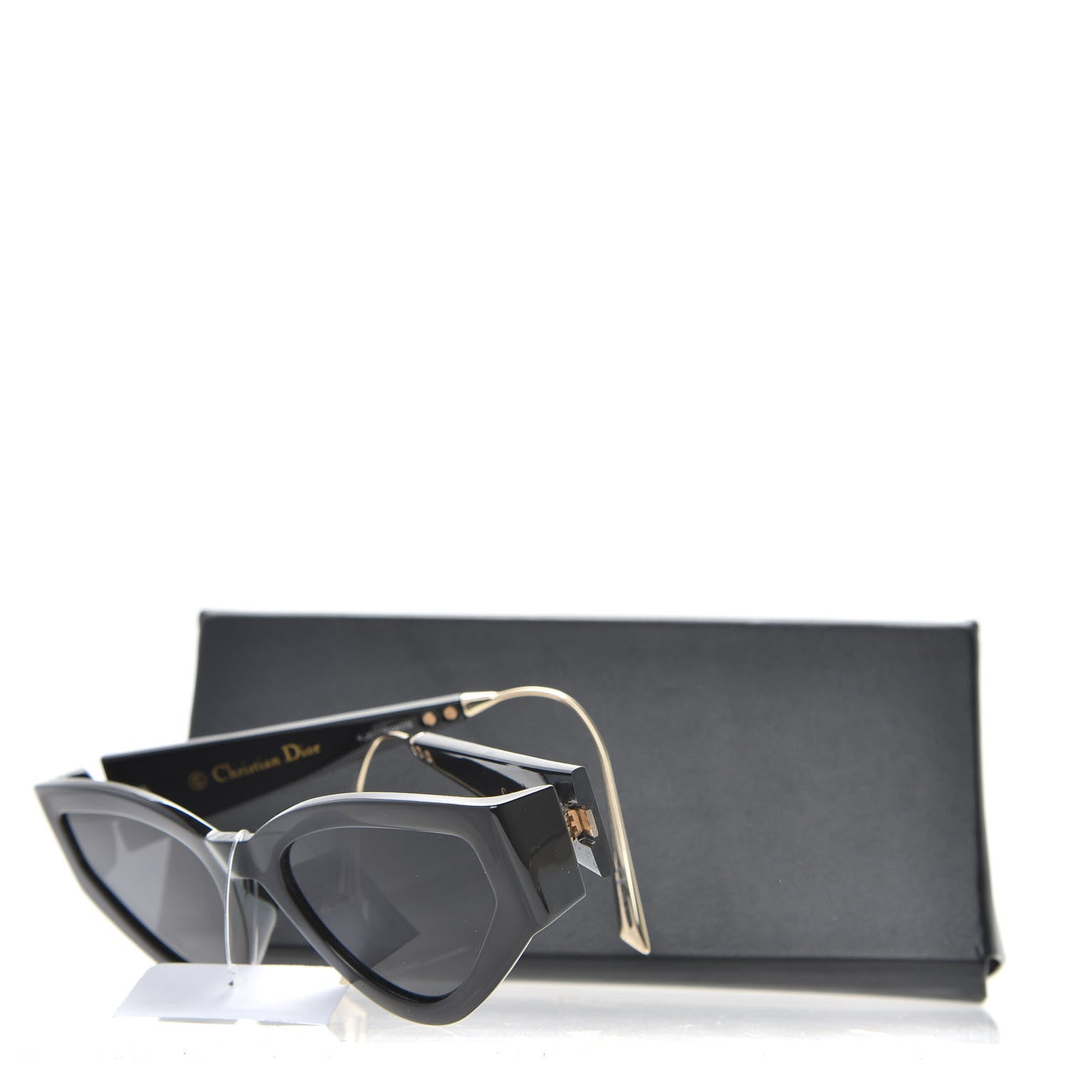 Christian Dior Acetate Cat Style Dior 1 Sunglasses Black 7 of 7