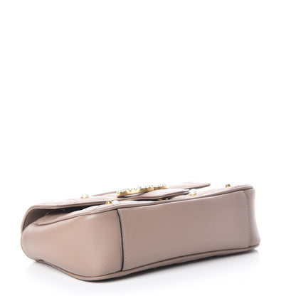 Gucci Calfskin Matelasse Studded Mini Pearly GG Marmont Shoulder Bag Porcelain Rose 4 of 13