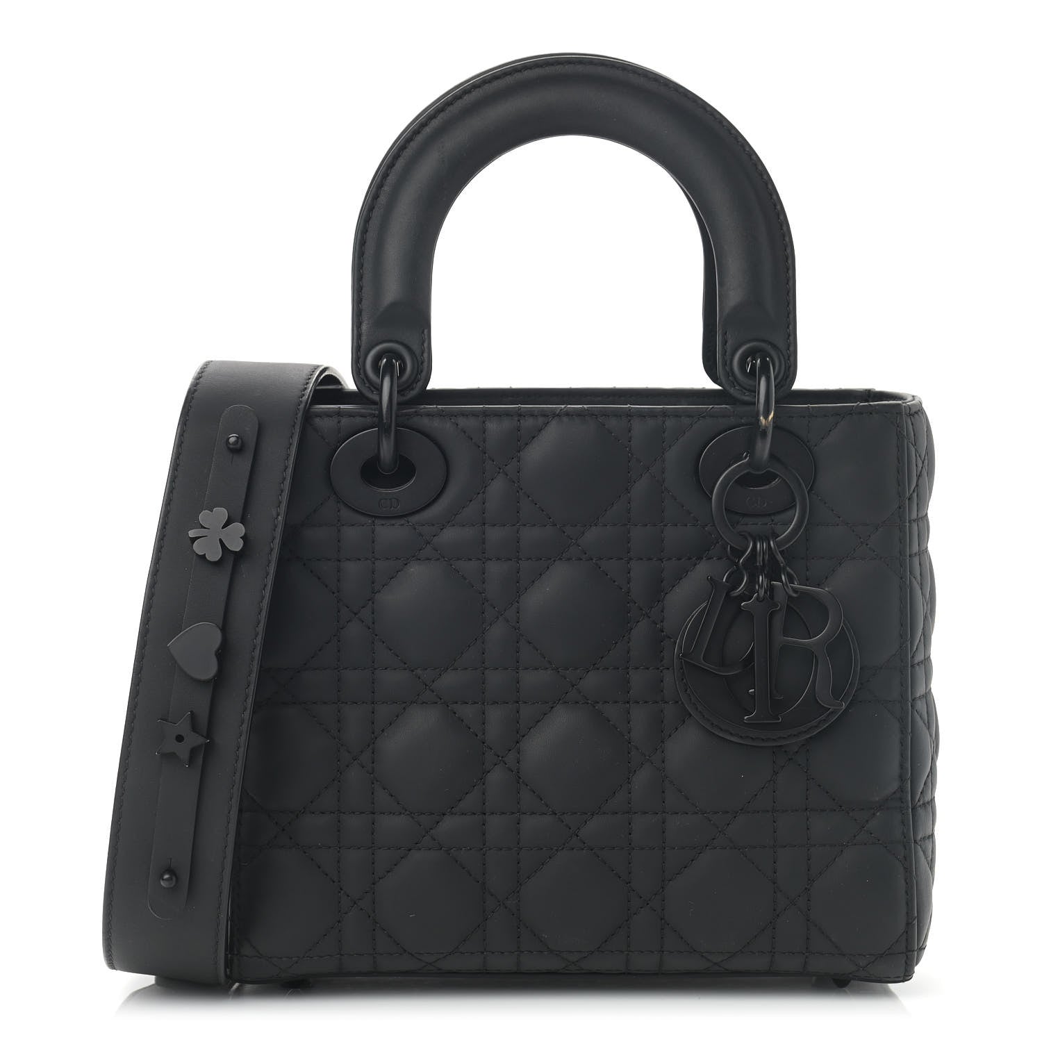 Christian Dior Ultra Matte Calfskin Cannage Small My ABCDior Lady Dior Black 1 of 16