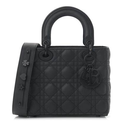 Christian Dior Ultra Matte Calfskin Cannage Small My ABCDior Lady Dior Black 1 of 16