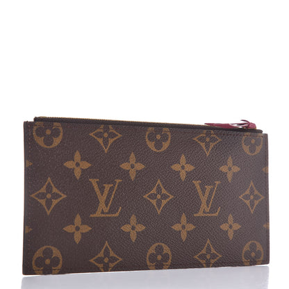 Louis Vuitton Monogram Felicie Chain Wallet Zippered Insert 3 of 6