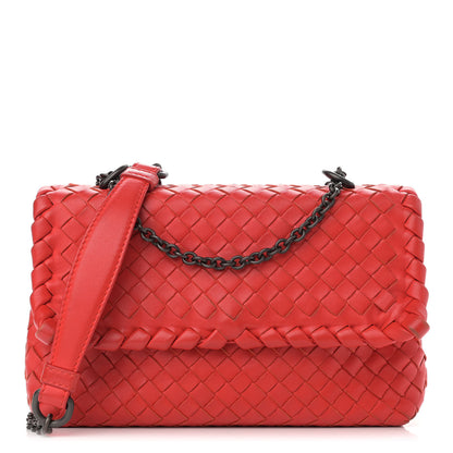 Bottega Veneta Nappa Intrecciato Baby Olimpia Shoulder Bag Vesuvio 1 of 9