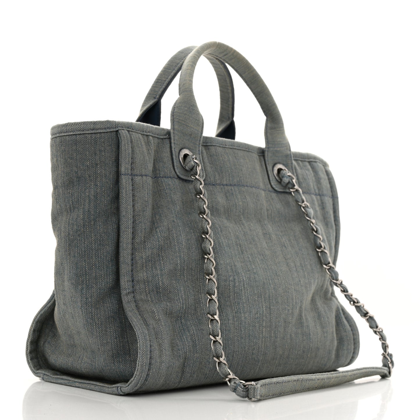 Denim Small Deauville Tote Light Blue