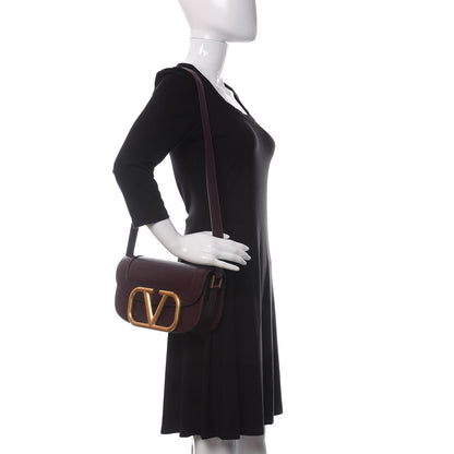 Valentino Garavani Smooth Calfskin Supervee Shoulder Bag Rubin 2 of 11