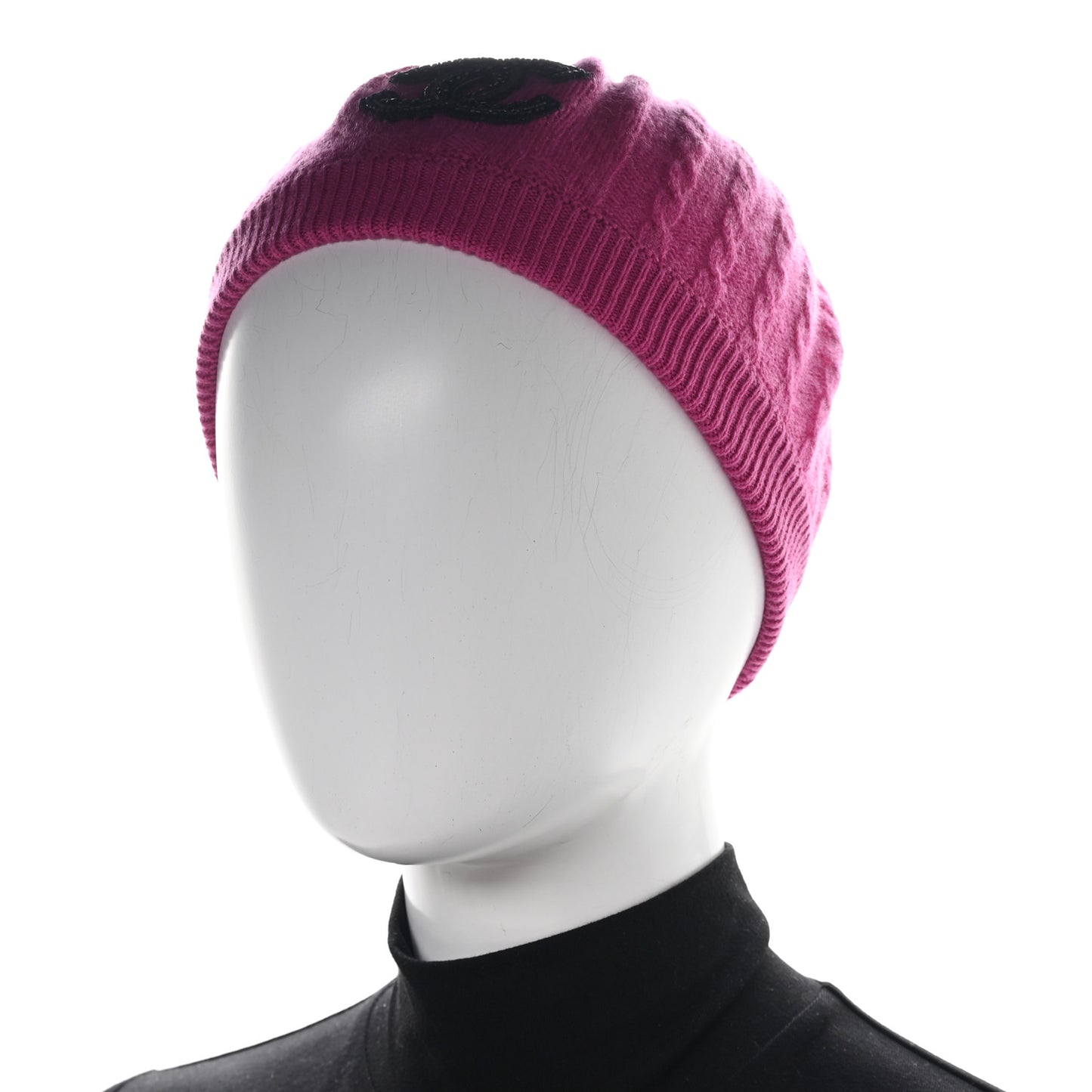Cashmere Beaded CC Beret Pink