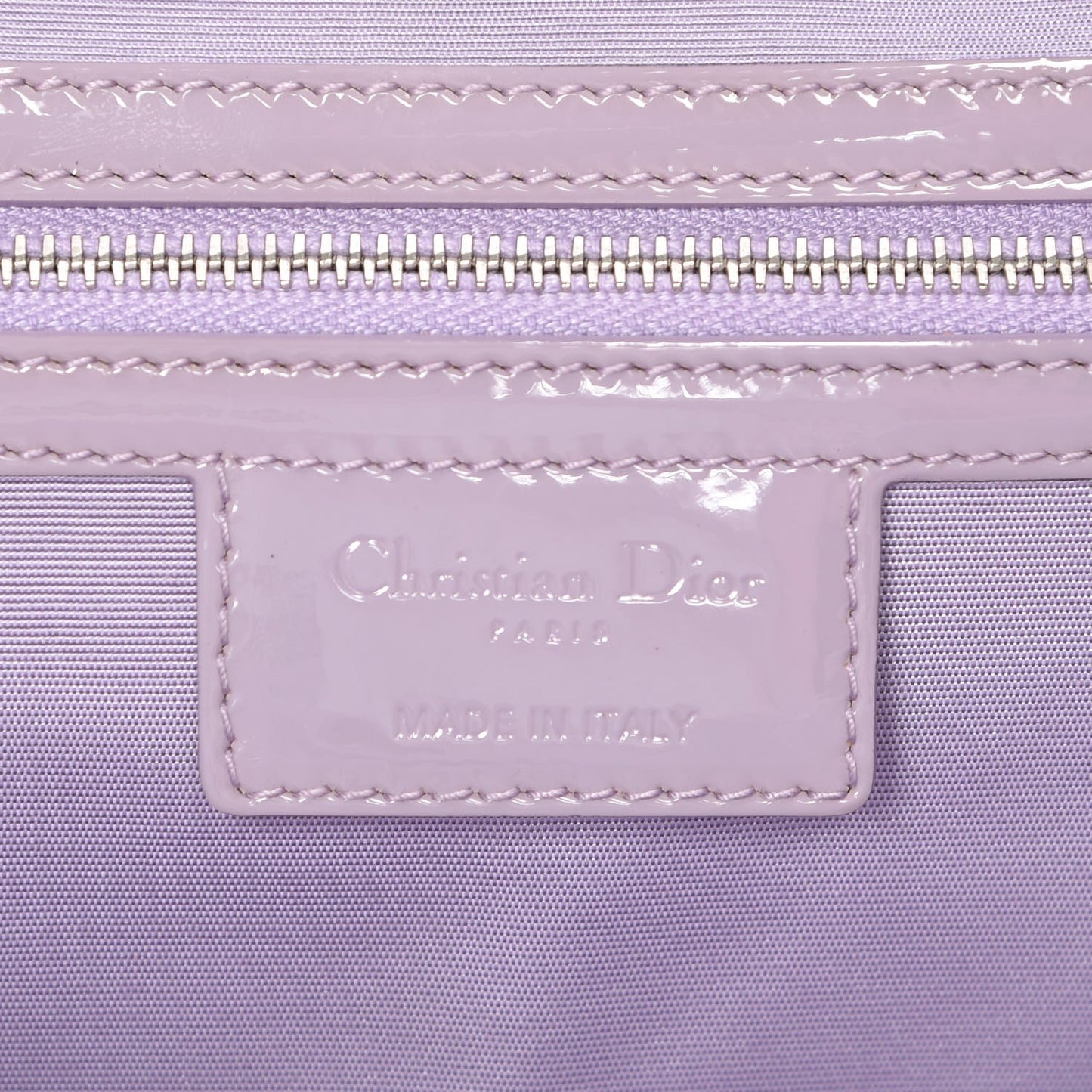 Canvas Patent Cannage Medium Panarea Tote White
