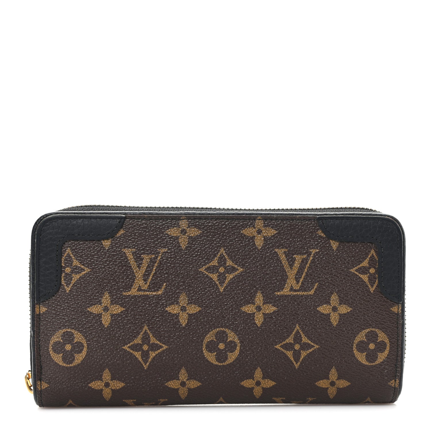Louis Vuitton Monogram Zippy Retiro Wallet Black 1 of 7