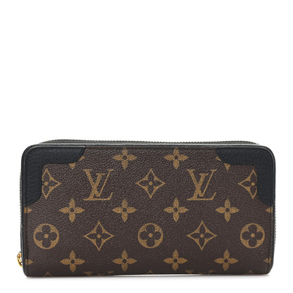 Louis Vuitton Monogram Zippy Retiro Wallet Black 1 of 7