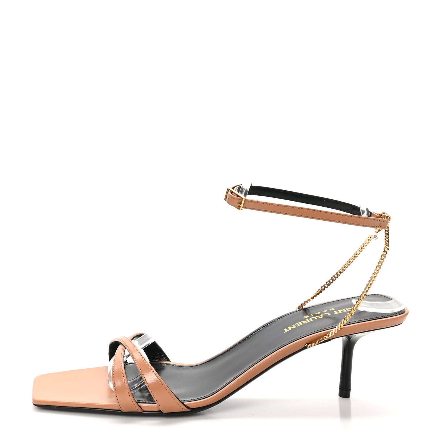 Vitelo Kristal Baliqua 55 Vett Ankle Strap Sandals 38.5 Bisque