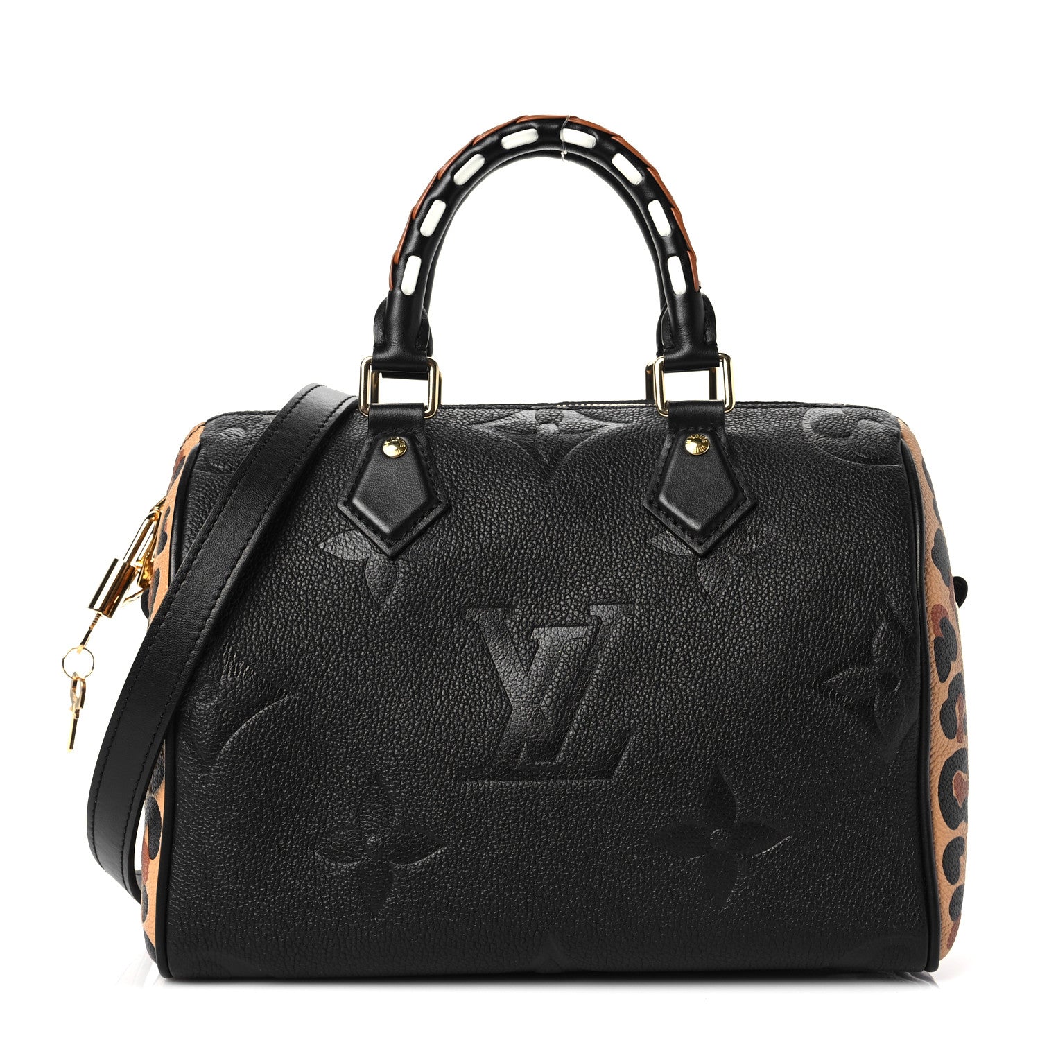 Louis Vuitton Empreinte Monogram Giant Wild At Heart Speedy Bandouliere 25 Black 1 of 6