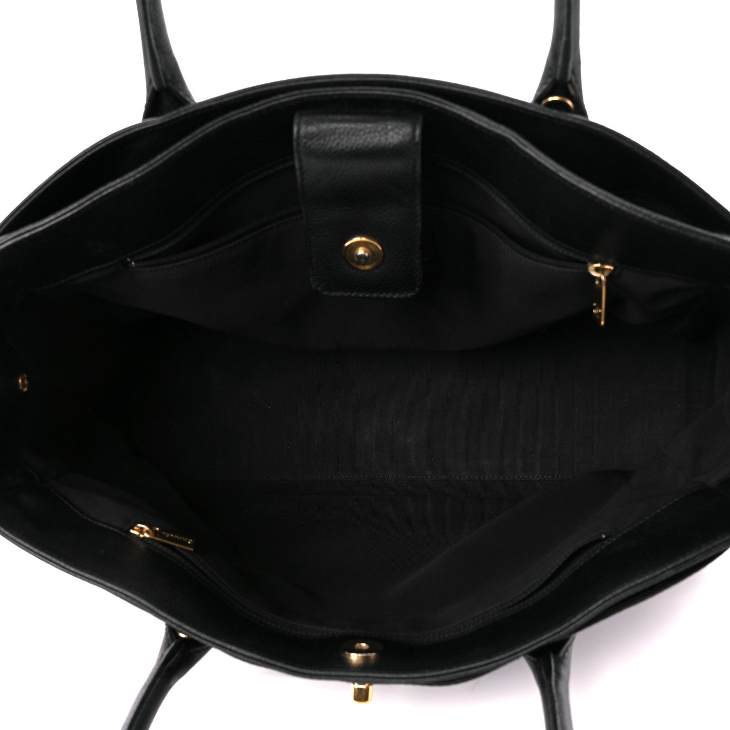 Chanel Calfskin Cerf Executive Shopper Tote Black 5 of 10