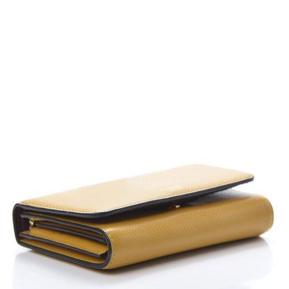 Mulberry Small Classic Grain Medium Continental French Wallet Deep Amber 4 of 9