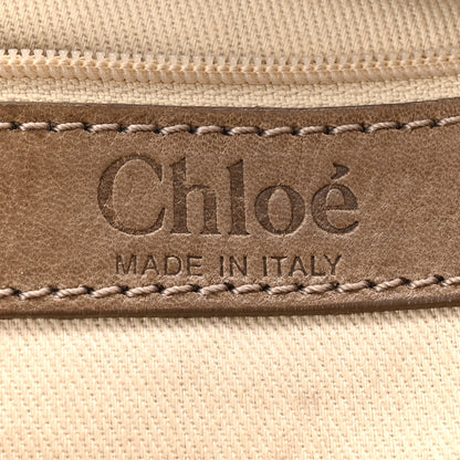 Chloe Snakeskin Calfskin Silverado Shoulder Bag Beige 6 of 14