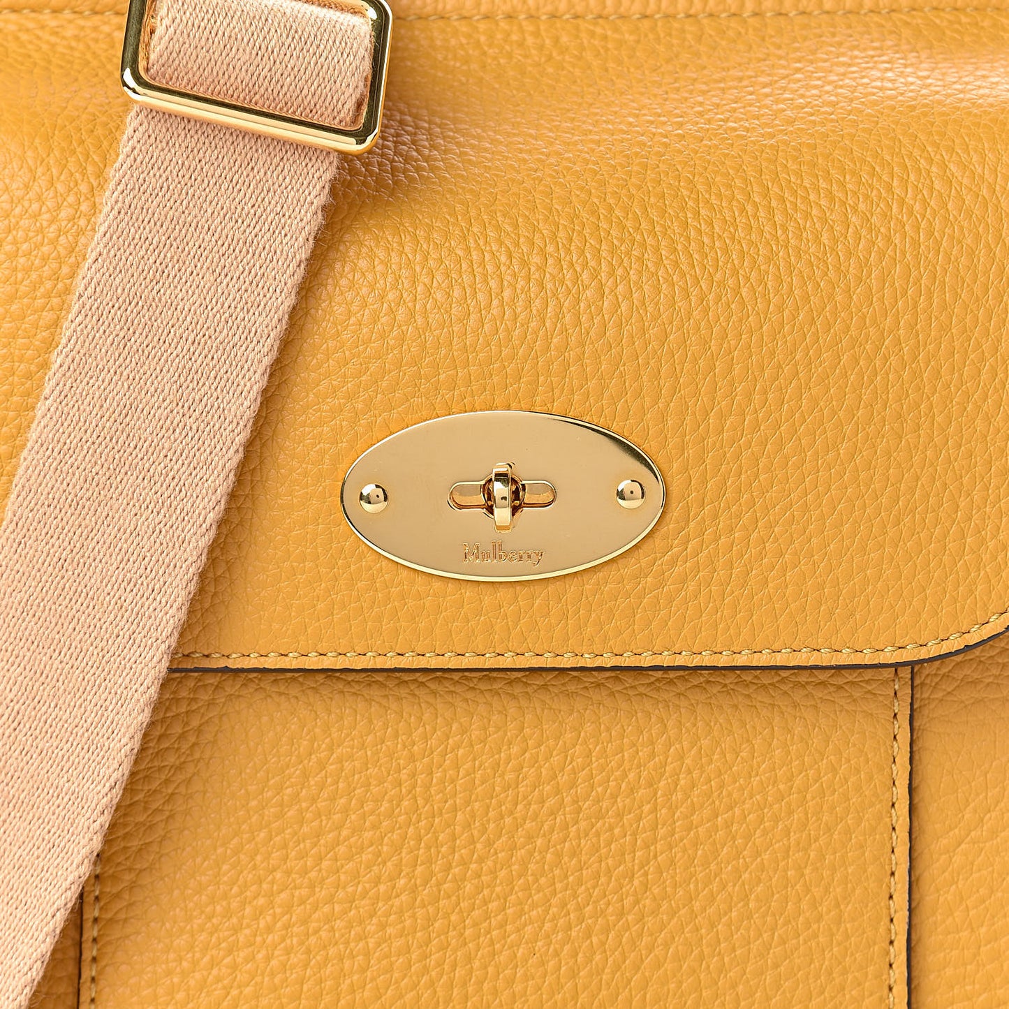 Natural Grain Calfskin New Antony Messenger Crossbody Deep Amber
