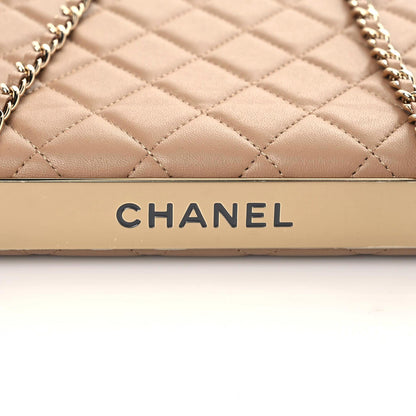 Chanel Lambskin Quilted Trendy CC Wallet On Chain WOC Beige 12 of 13