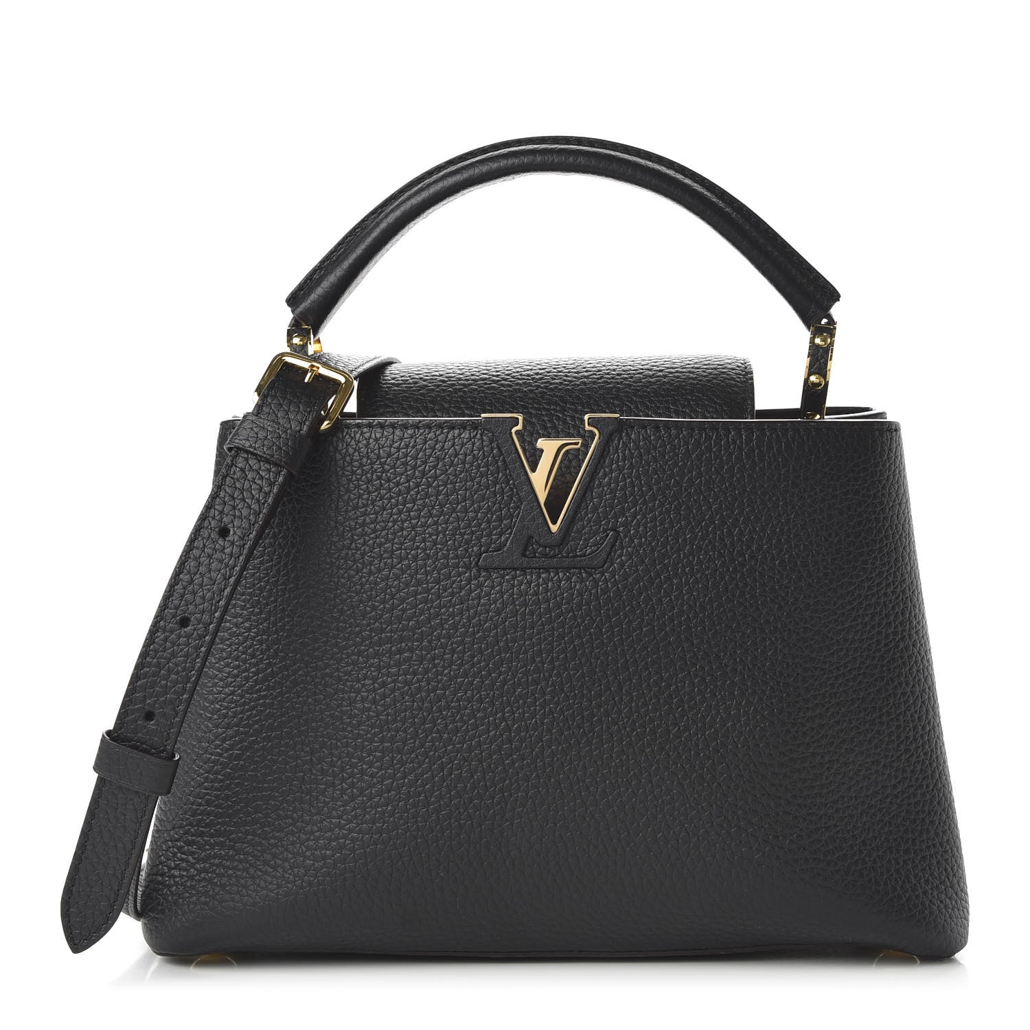 Louis Vuitton Taurillon Capucines BB Black 1 of 9