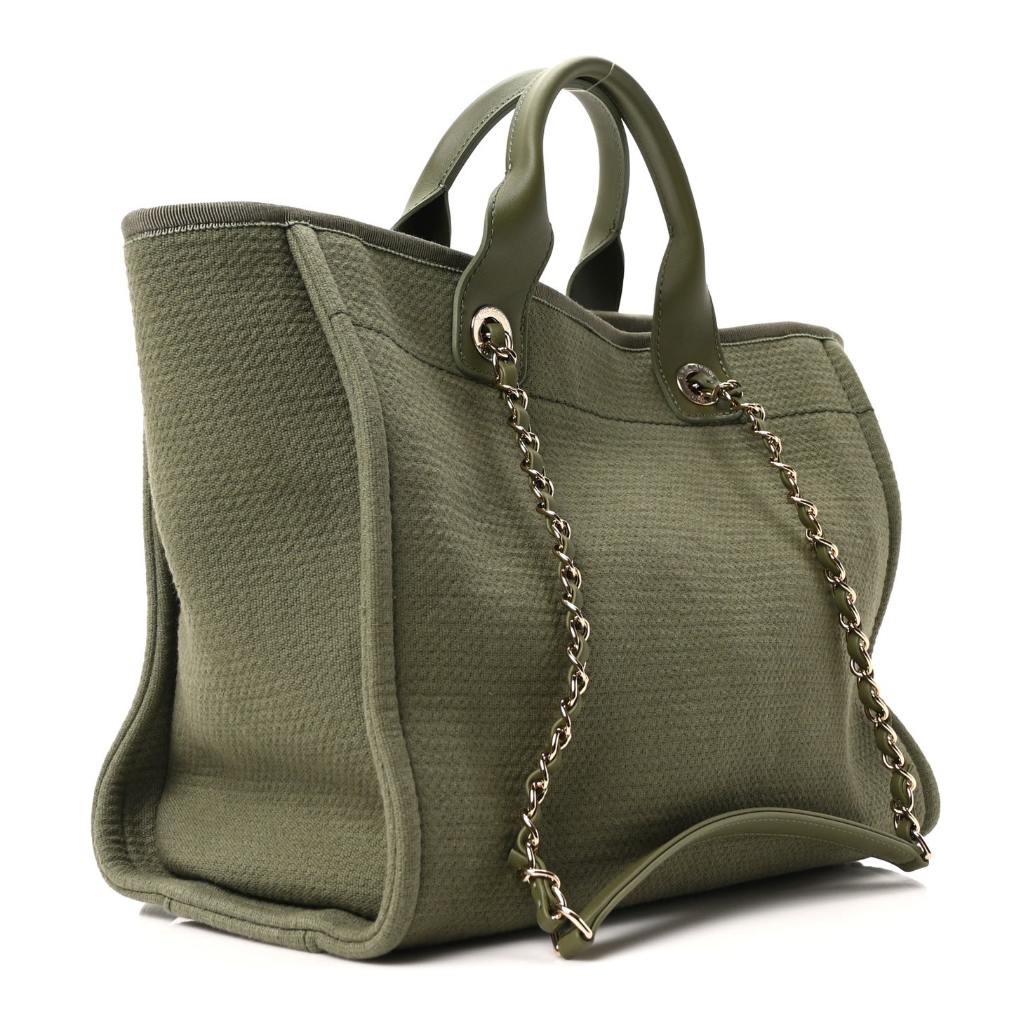 Mixed Fibers Small Deauville Tote Khaki