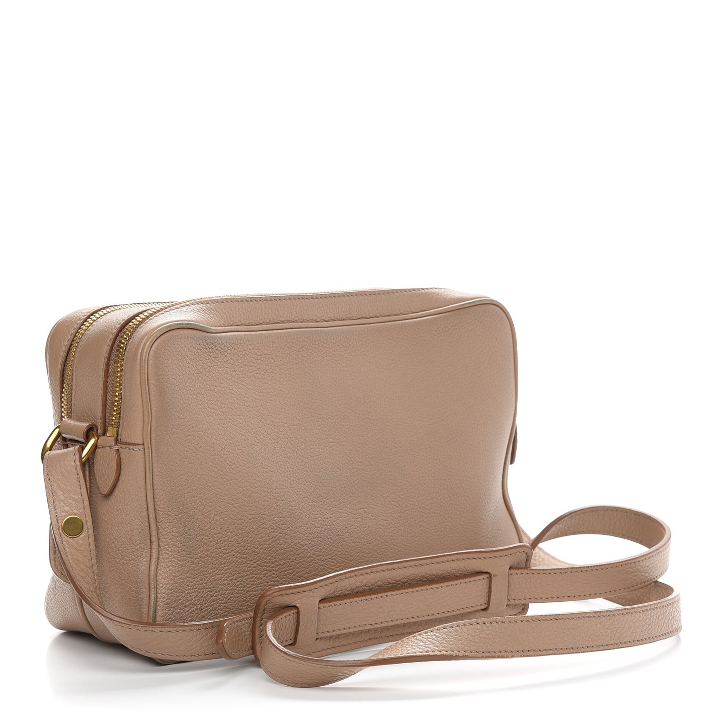 Soft Calfskin Camera Crossbody Bag Cammeo