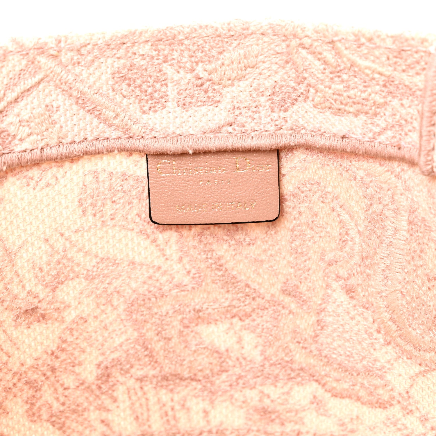 Christian Dior Canvas Toile De Jouy Embroidered Large Book Tote Pink 6 of 11