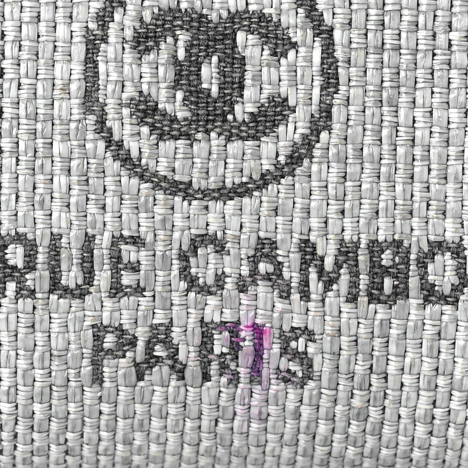 Chanel Woven Straw Raffia Deauville Cosmetic Pouch Grey 10 of 11