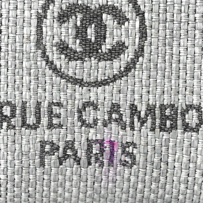 Chanel Woven Straw Raffia Deauville Cosmetic Pouch Grey 10 of 11