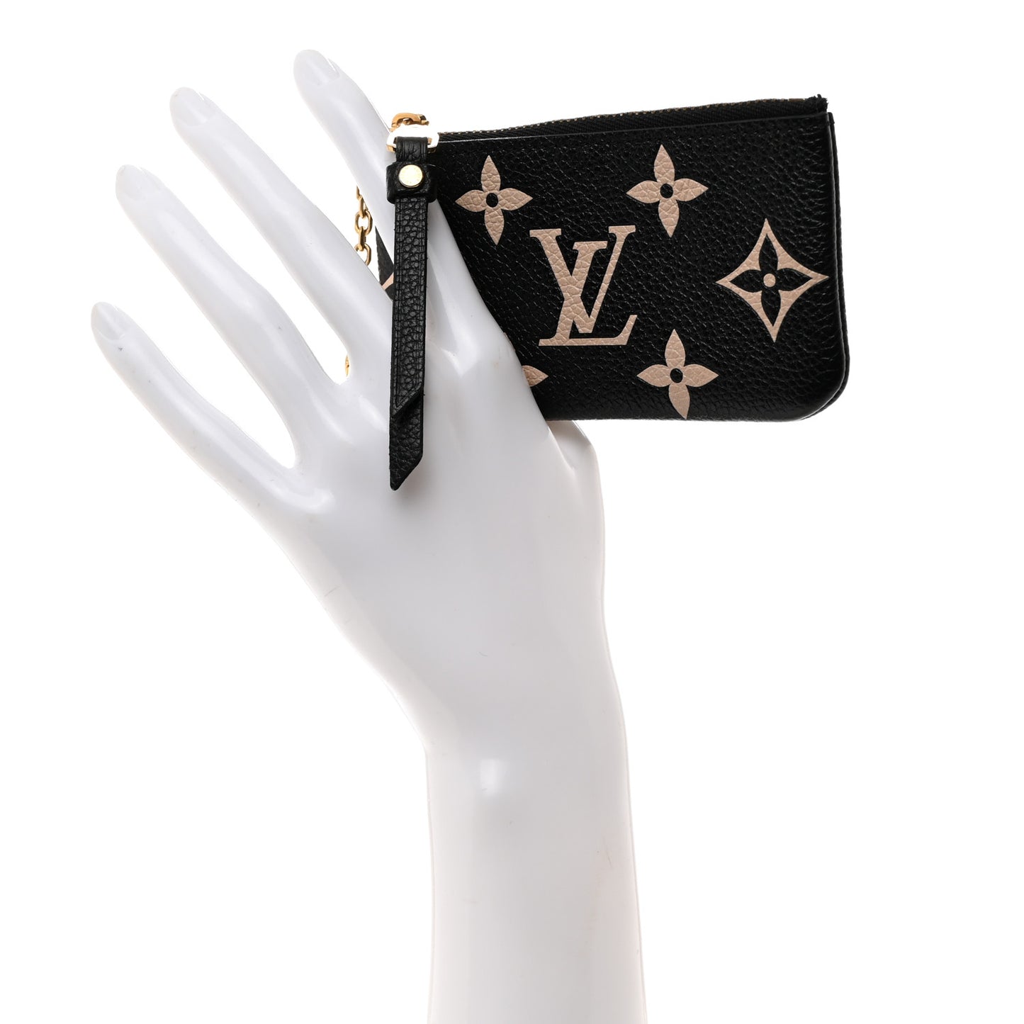 Empreinte Monogram Giant Key Pouch Black Beige