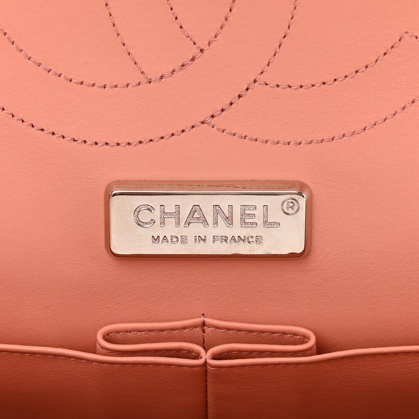 Snakeskin Jumbo Double Flap Pink