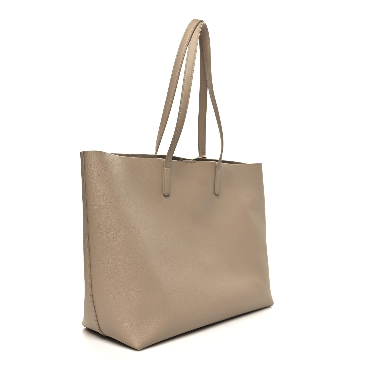 Saint Laurent Calfskin Large Shopping Tote Dark Beige 4 of 13