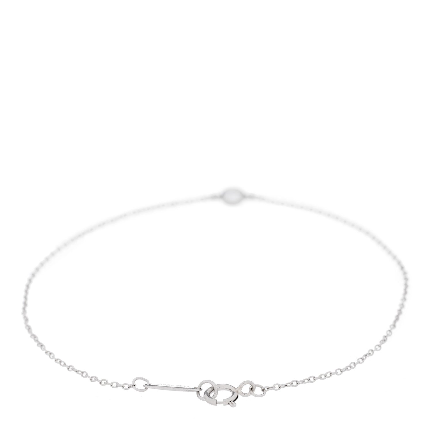 Tiffany Platinum Diamond .08ct Elsa Peretti Diamonds by the Yard Bracelet 2 of 4