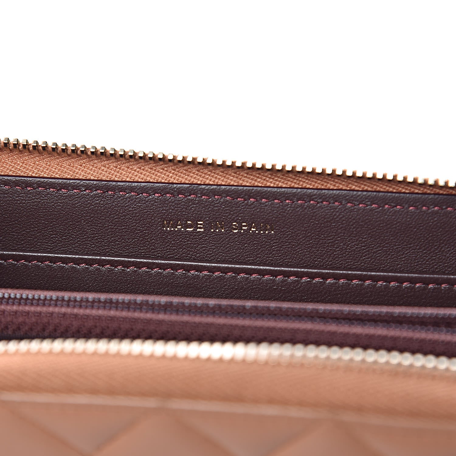 Chanel Lambskin Quilted Large Gusset Trendy CC Zip Around Wallet Dark Beige 7 of 10