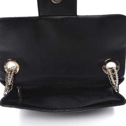 Chanel Lambskin Medium Westminster Pearl Flap Black 5 of 11