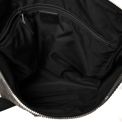 Gucci GG Supreme Monogram Web Messenger Bag Black 4 of 9