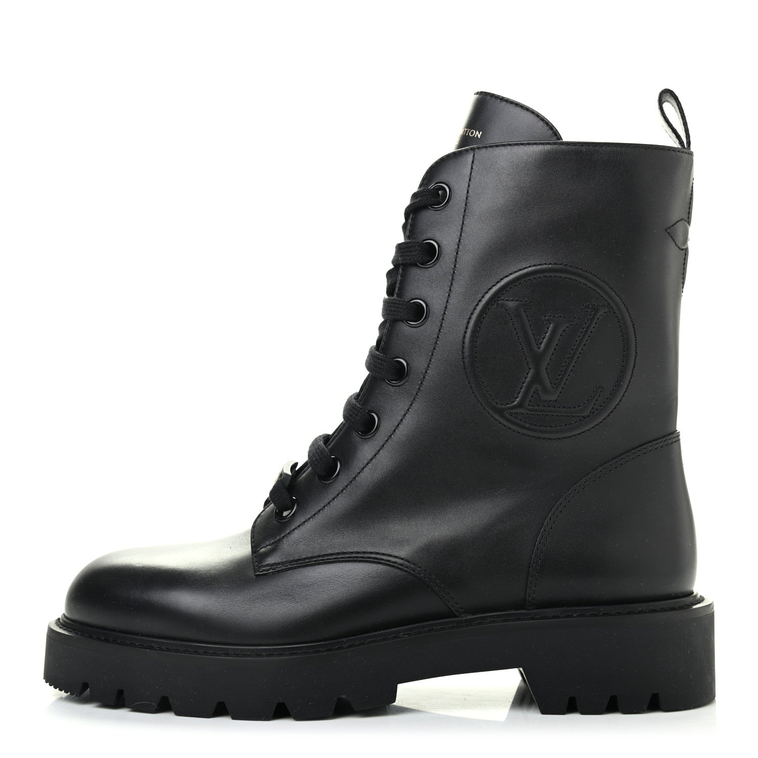 Louis Vuitton Calfskin Territory Ranger Boots 39 Black 1 of 8