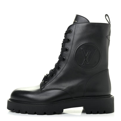 Louis Vuitton Calfskin Territory Ranger Boots 39 Black 1 of 8