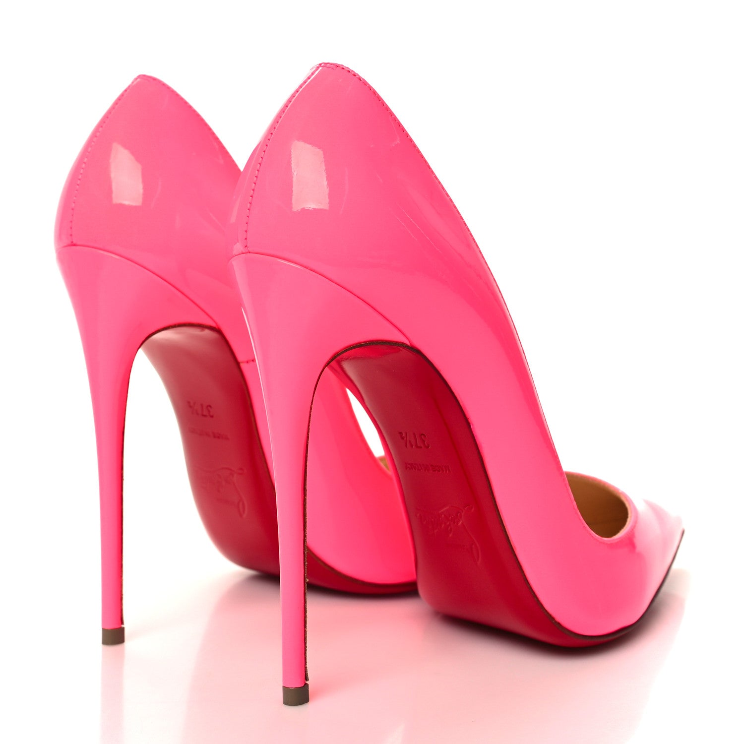 Christian Louboutin Patent So Kate 120 Pumps 37.5 Shocking Pink 4 of 8