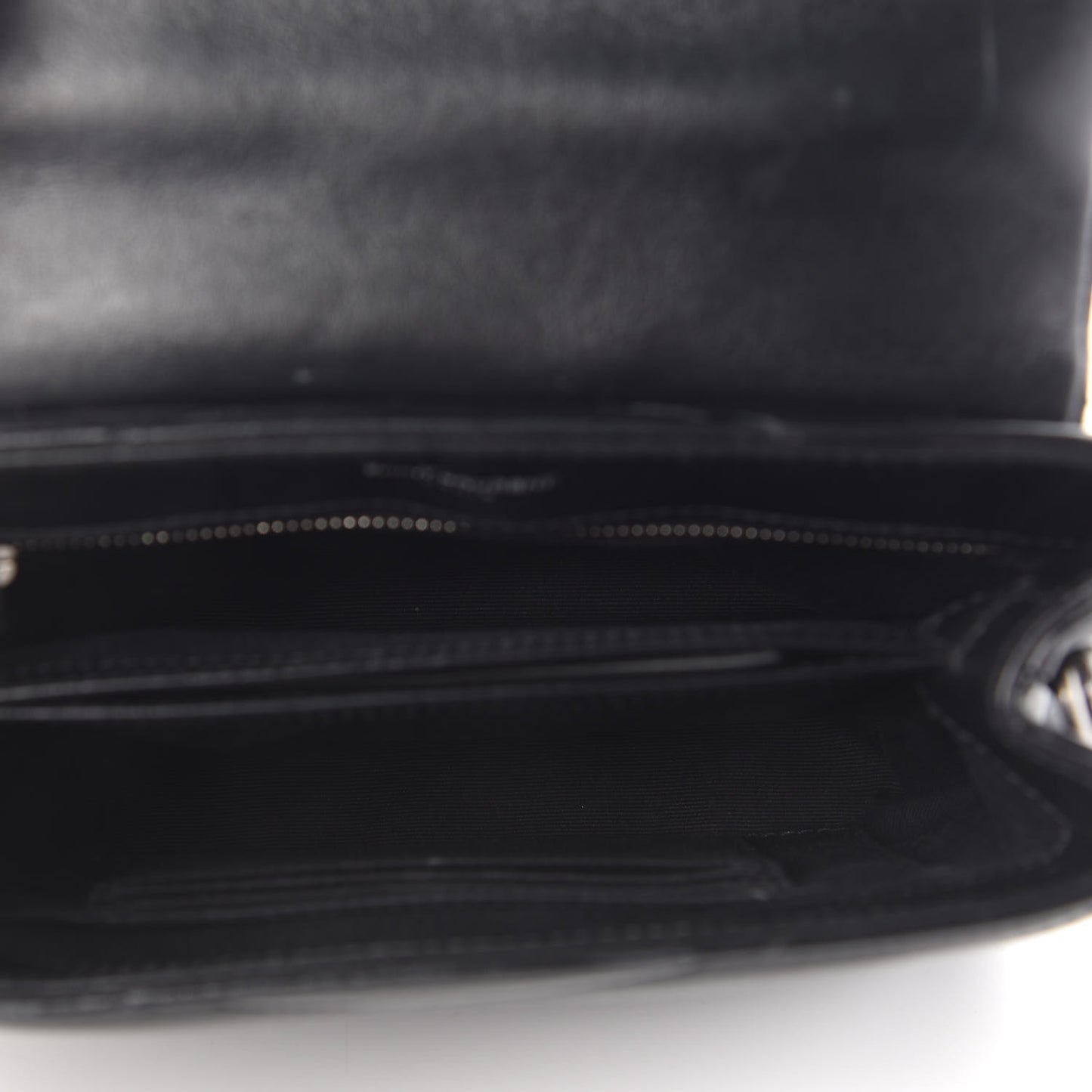 Calfskin Y Quilted Monogram Toy Loulou Crossbody Bag Black