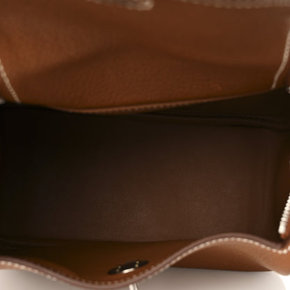 Hermes Barenia Faubourg Mini Lindy 20 Fauve 5 of 11