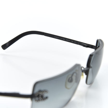 Chanel Crystal CC Logo Sunglasses 4104-B Black 7 of 9