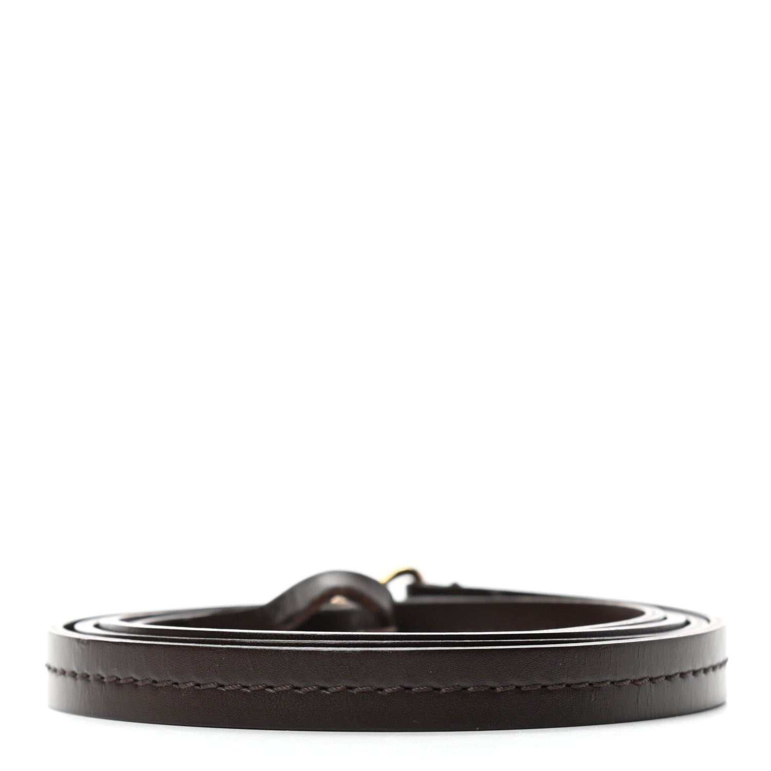 Louis Vuitton Calfskin 12mm Favorite Long Strap Brown 2 of 6