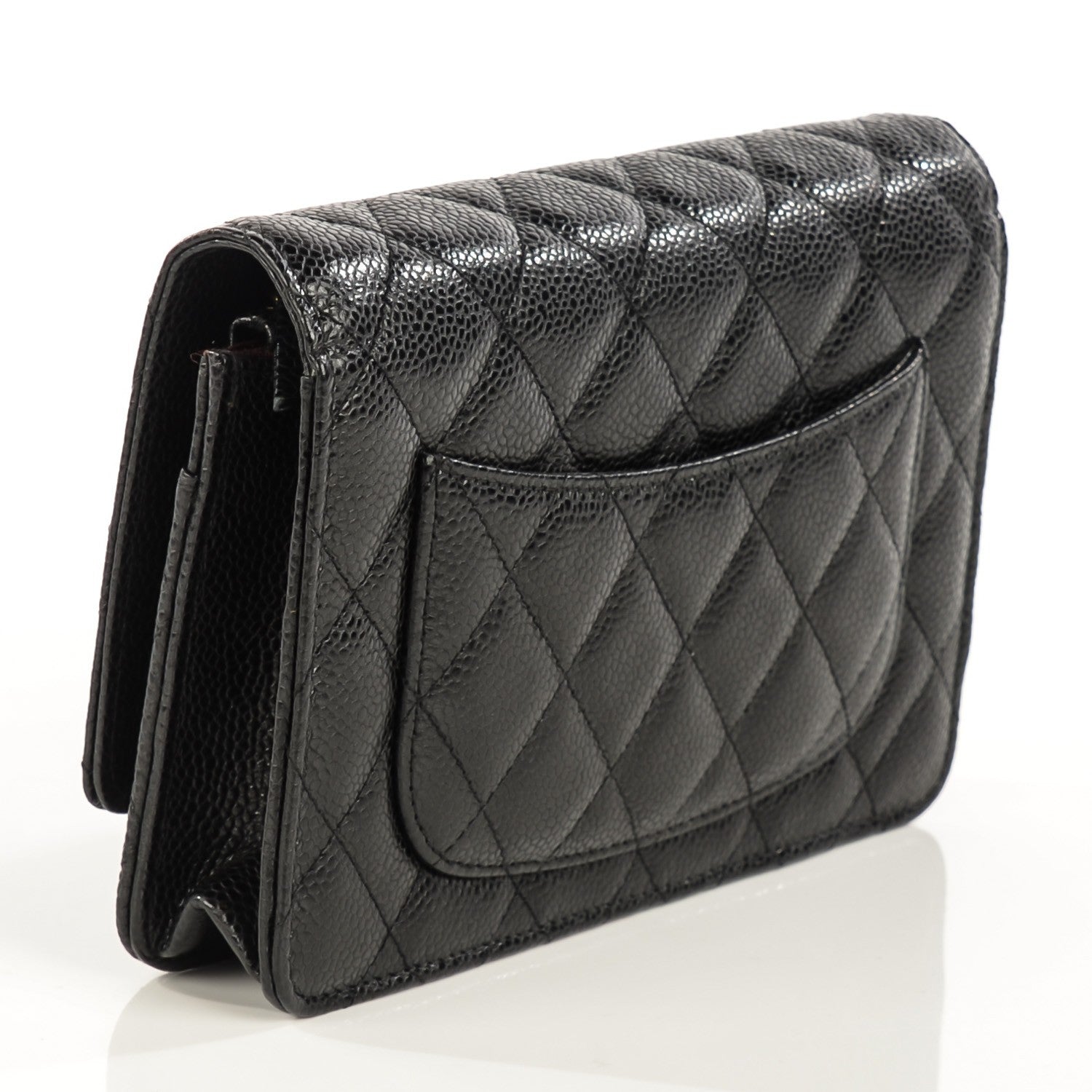 Chanel Caviar Quilted Wallet On Chain WOC Black 3 of 8